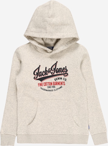 Sweat Jack & Jones Junior en beige : devant