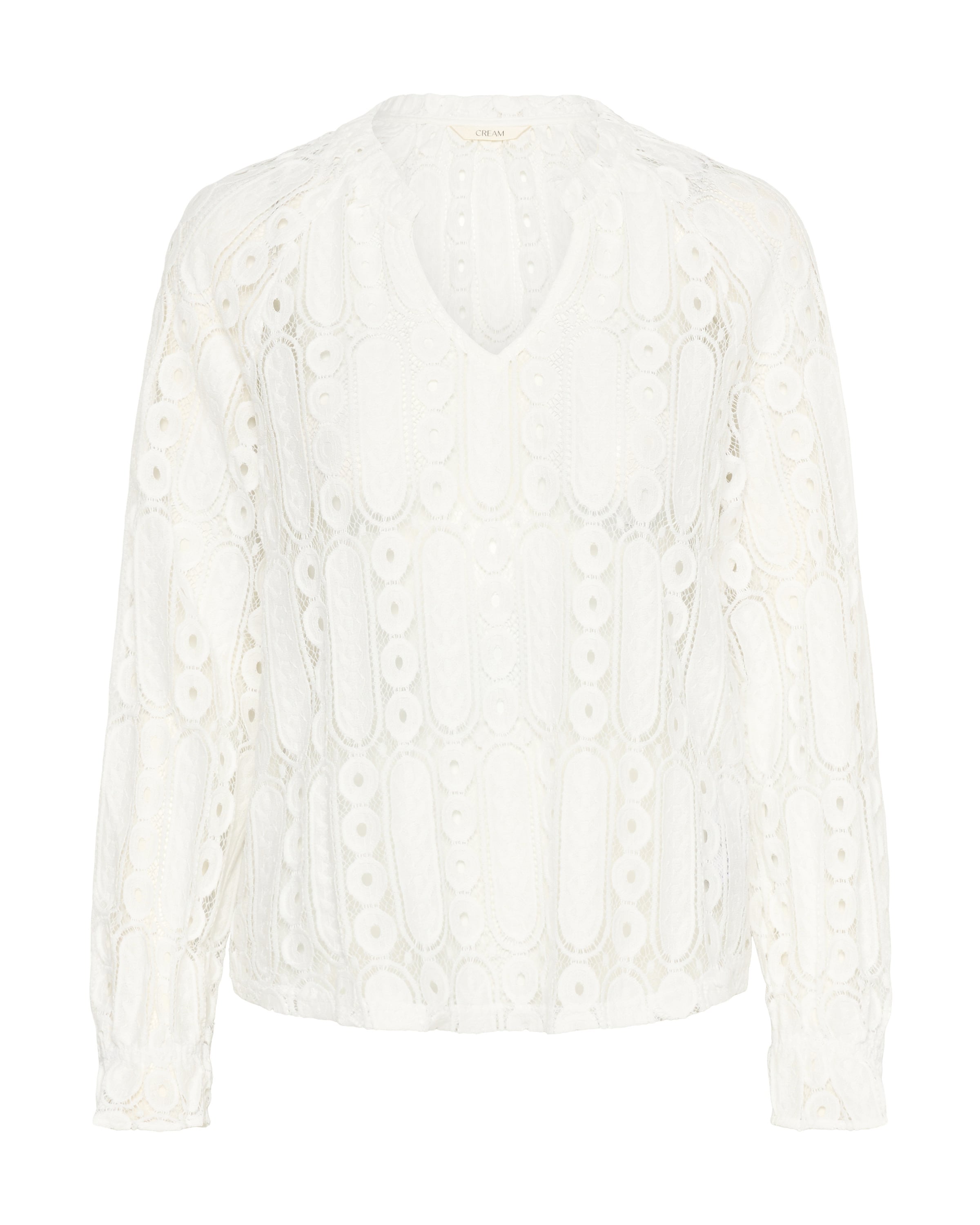 Bluză 'Tully' de la Cream pe alb: față