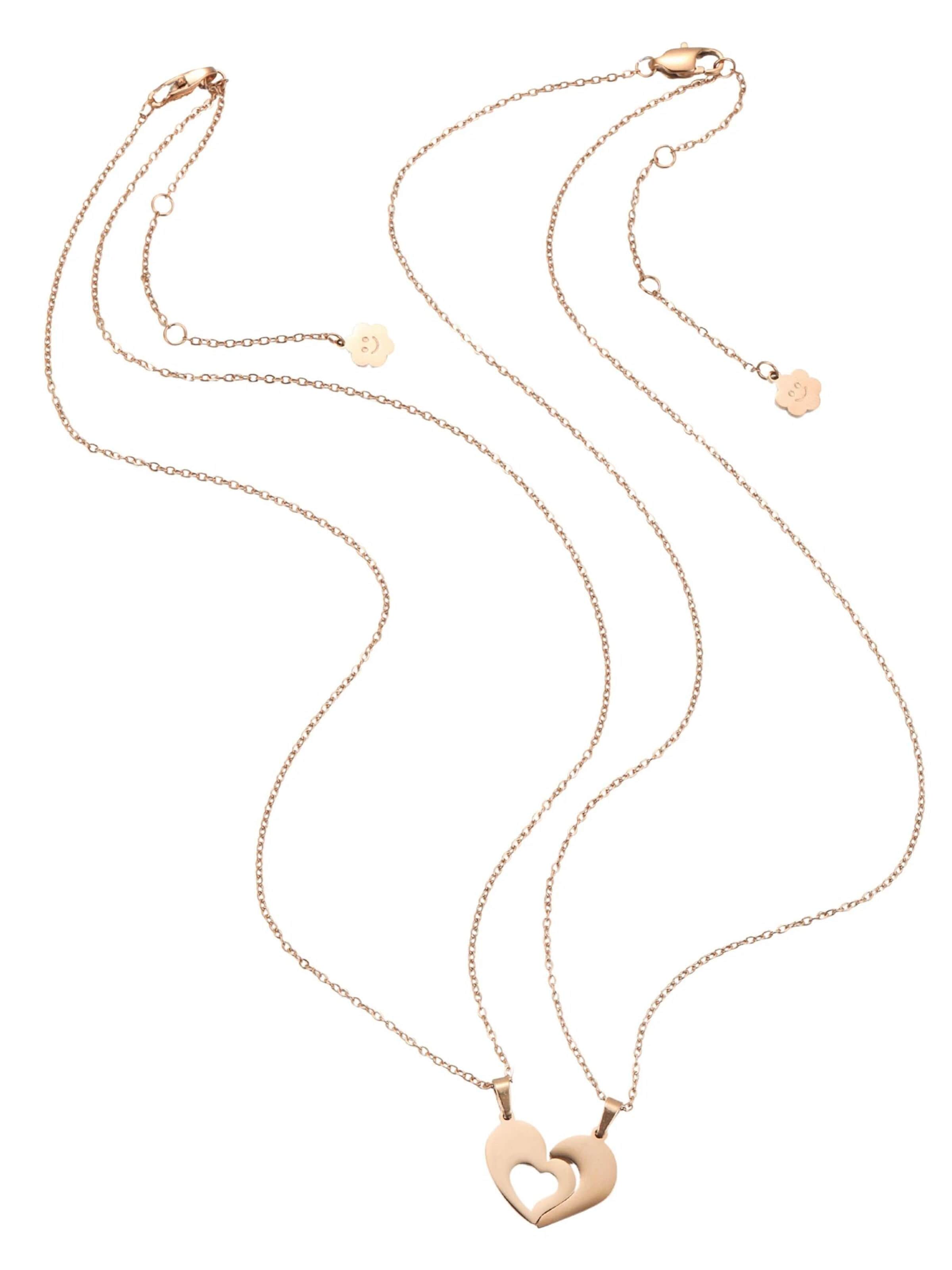Hey Happiness Ketting 'Connected Family Heart' in Goud