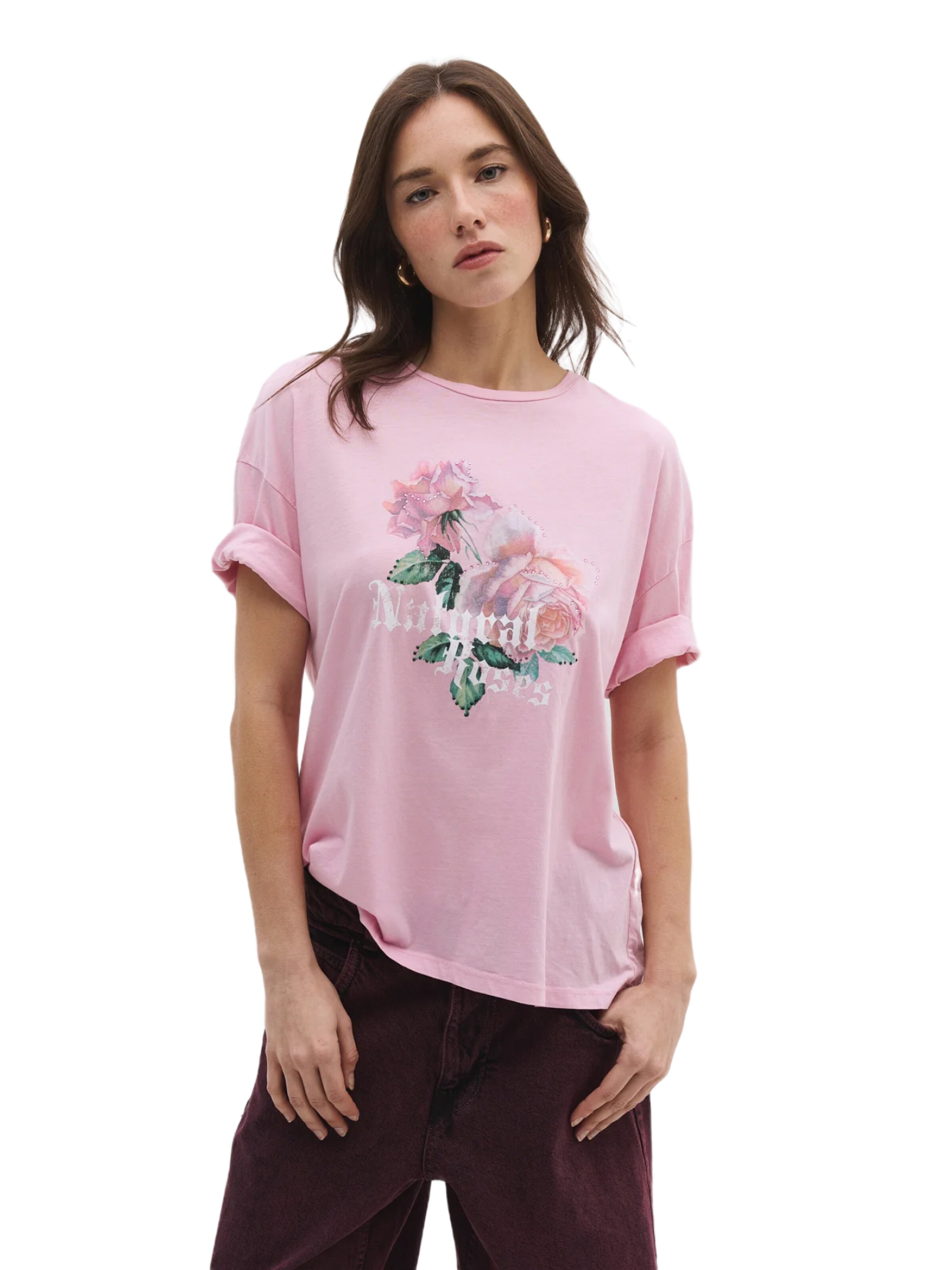 No Matter What Shirt in Pink: front