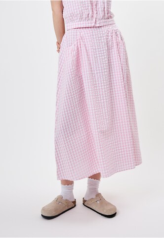 Jupe 'Nelle' OH APRIL en rose : devant