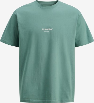 JACK & JONES Majica 'JJESoho' veličine L u sivkasto zelena / bijela, Pregled proizvoda