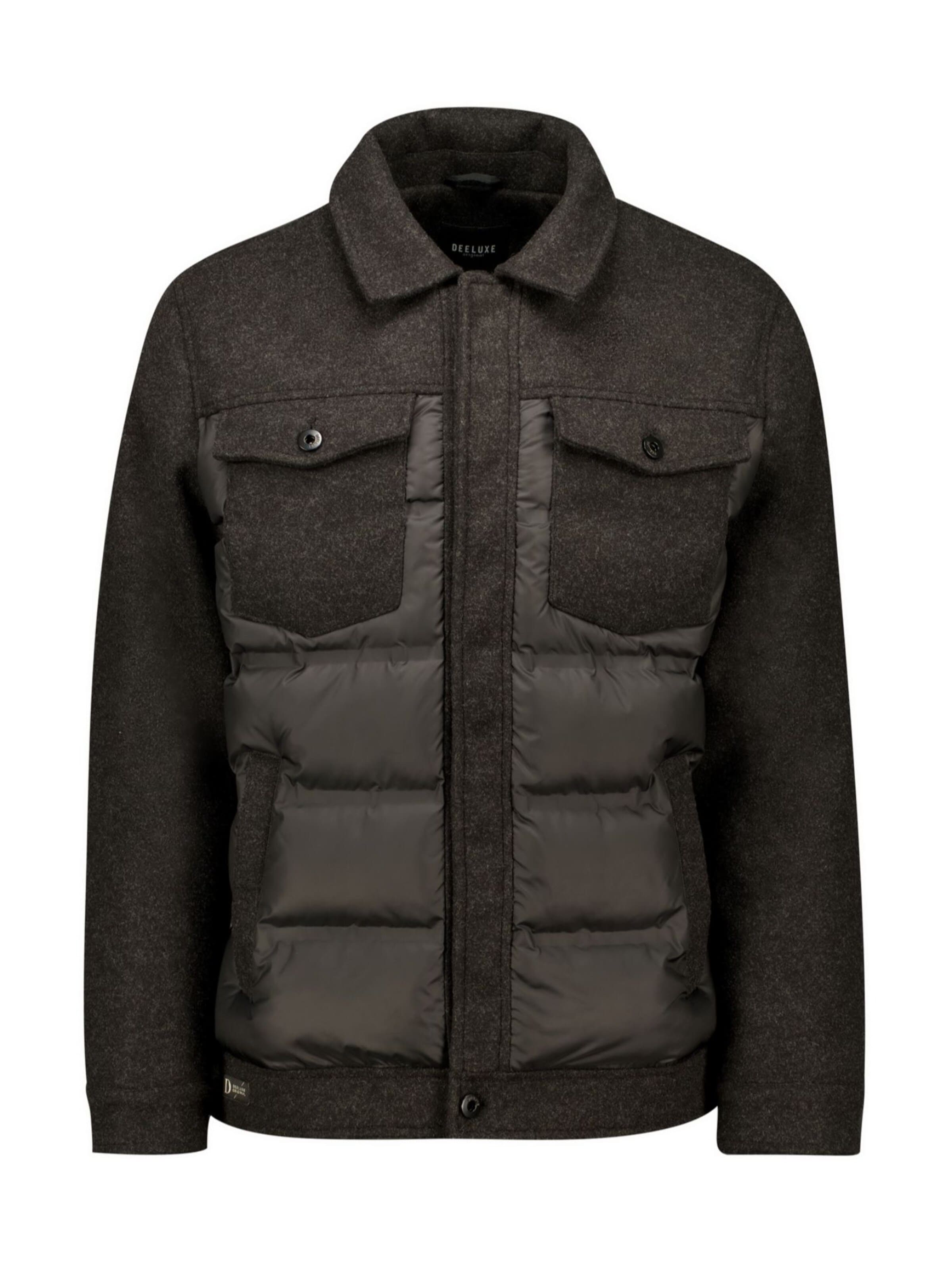 Veste mi-saison Deeluxe en noir : devant