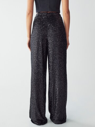 Wide Leg Pantalon 'SADEE ' BWLDR en noir : derrière