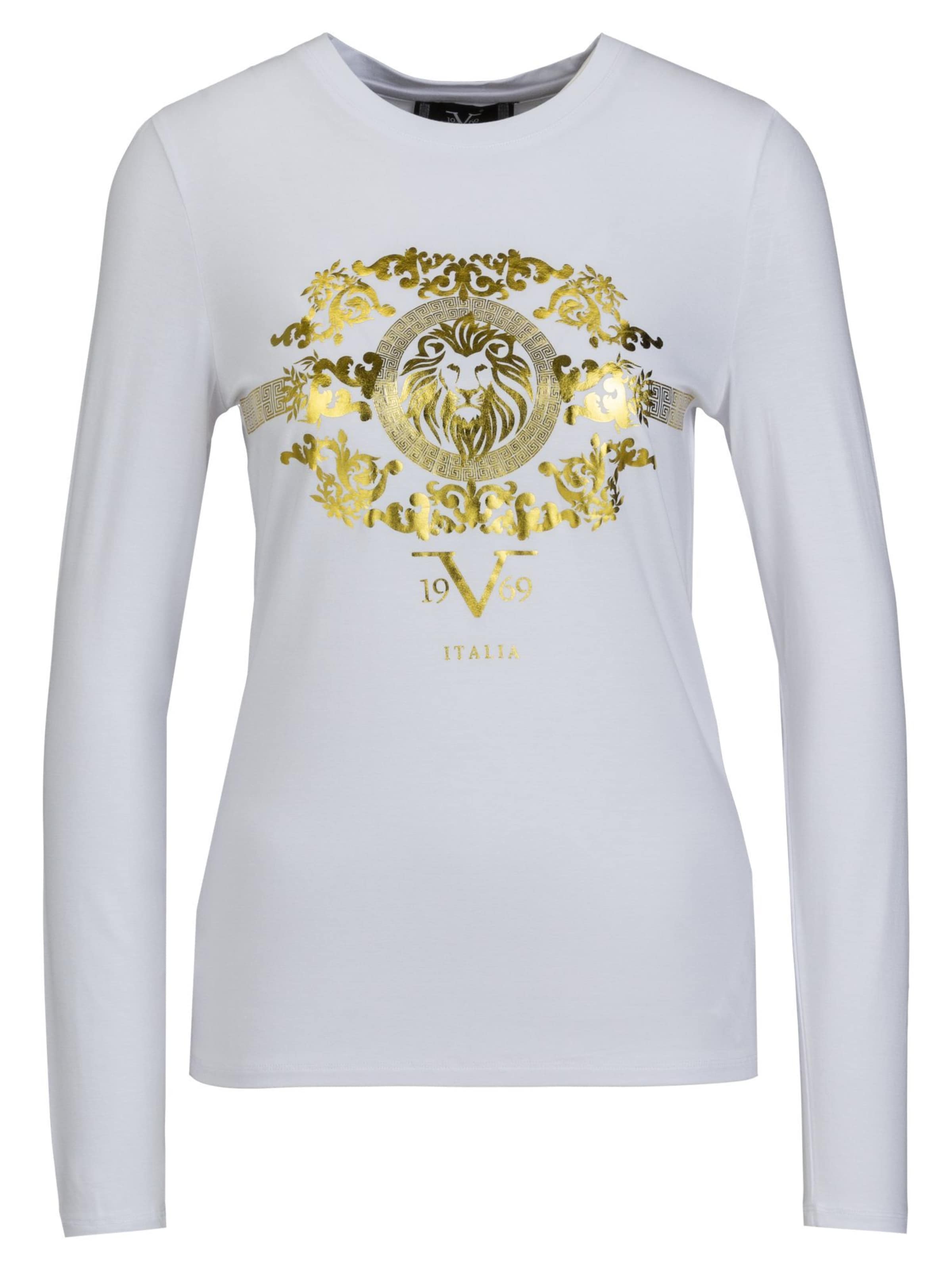 19V69 ITALIA Shirt 'Carlia' in Wit: voorkant