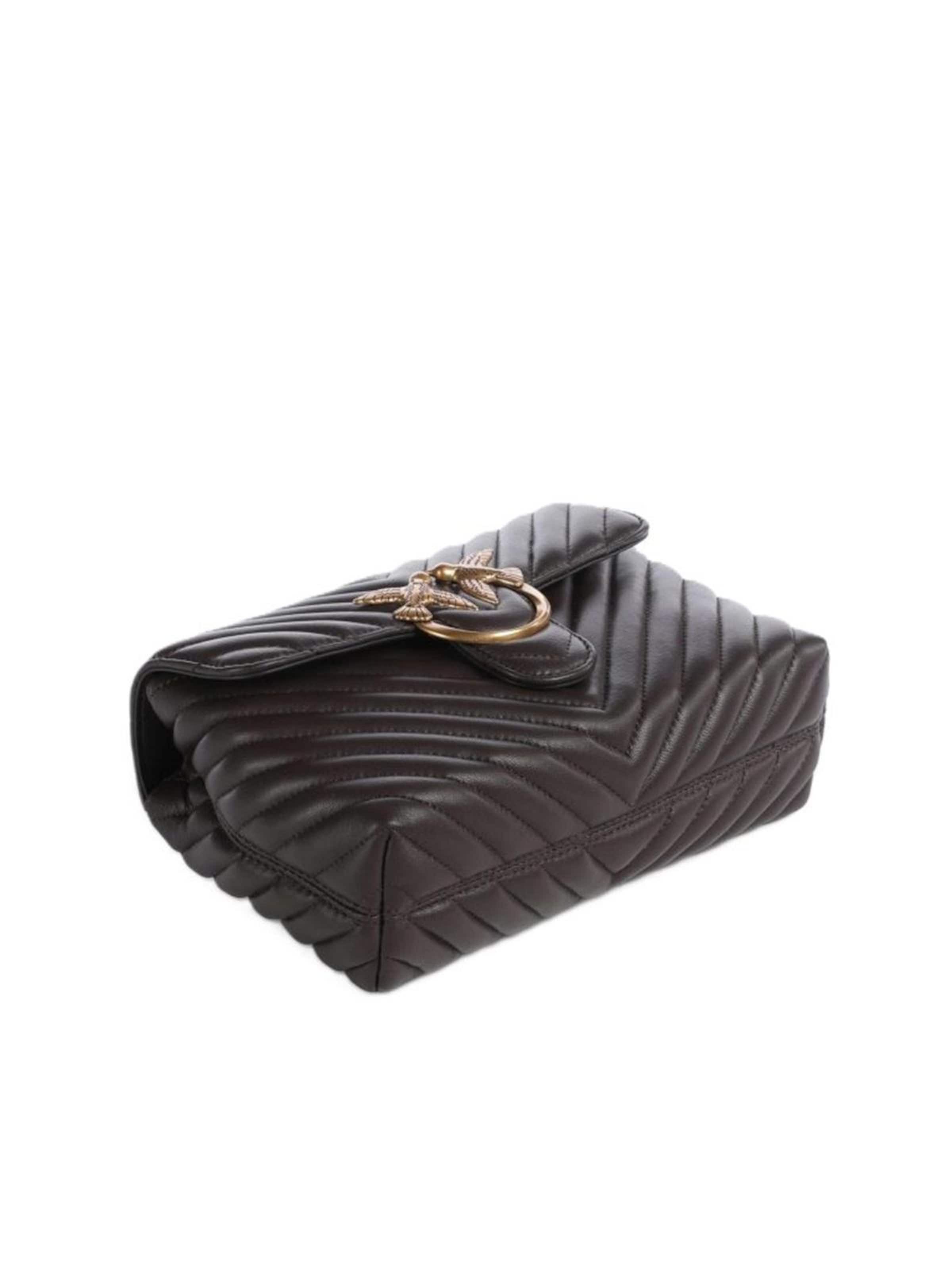 Borsa a tracolla '100044 A0GK' di PINKO in marrone