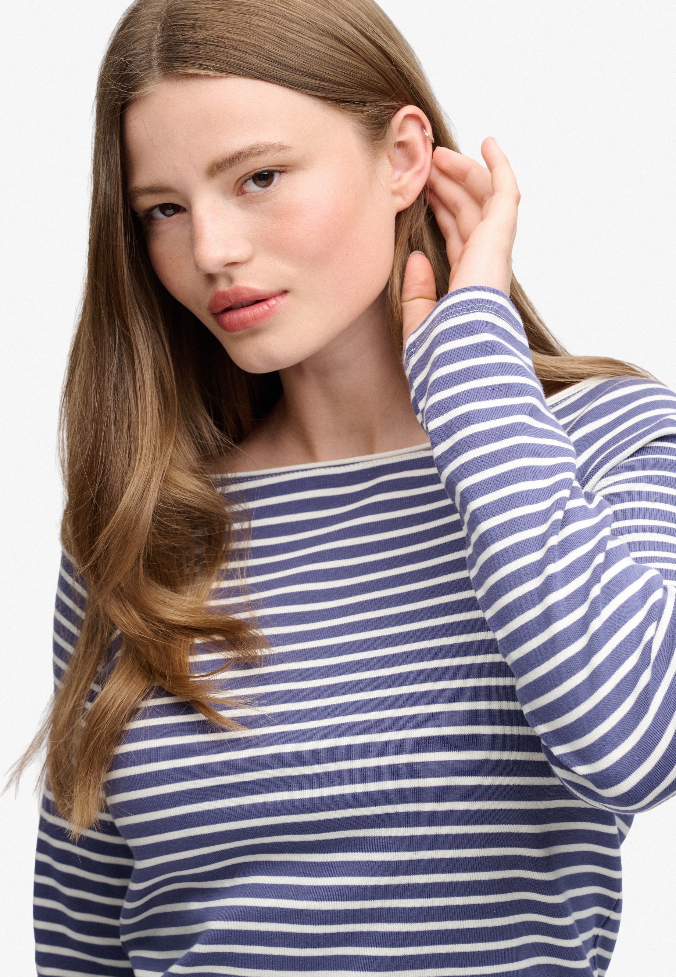 Superdry & Co Shirt 'Bardot' in Blue