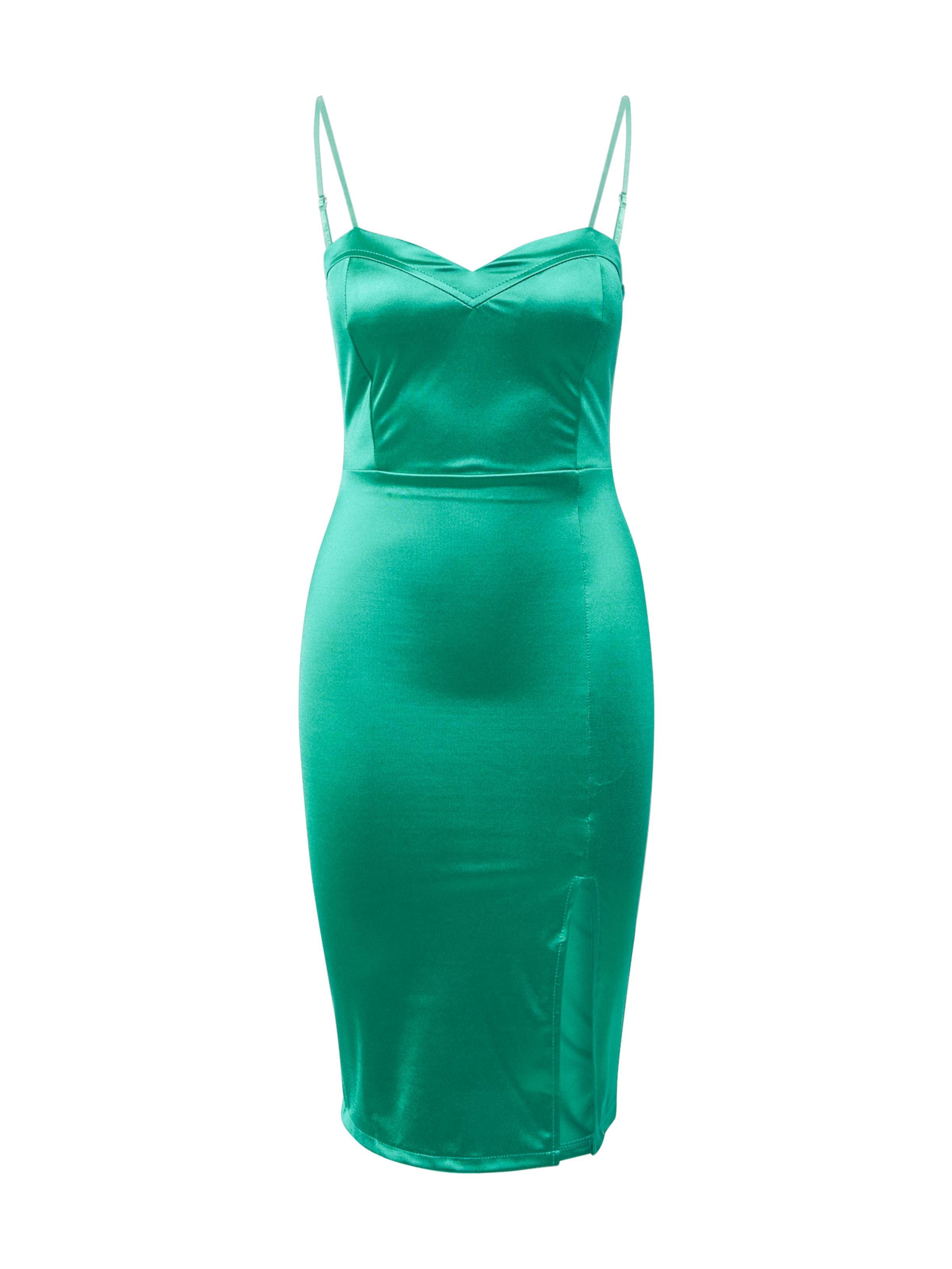 WAL G. Рокля за коктейл 'RAY' в зелено: отпред