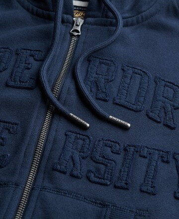 Superdry Sweat jacket in Blue