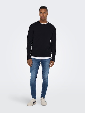Only & Sons Skinny Jeans 'Warp' in Blauw