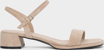 Estro Sandal '203-24110-35' i beige: framsida