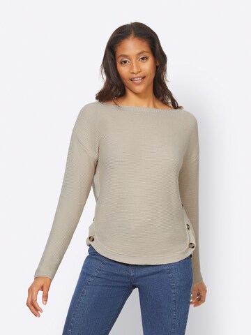 Pullover di heine in beige: frontale