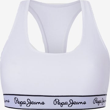 Pepe Jeans Bralette Bra in White: front