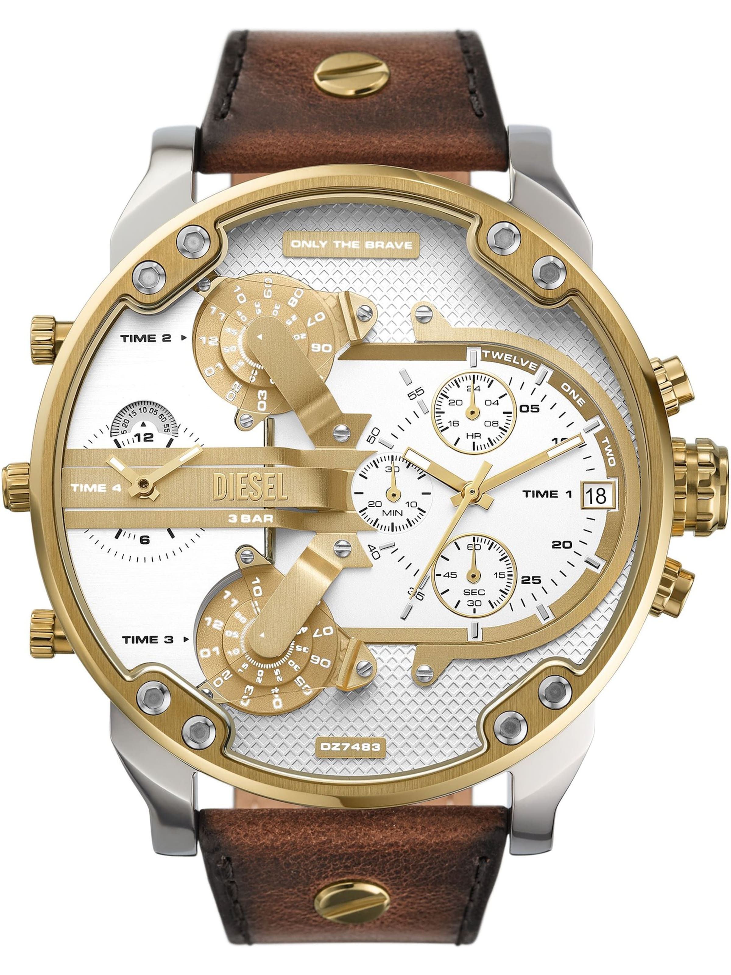 DIESEL Analog Watch in White: front