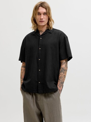 JACK & JONES Comfort Fit Πουκάμισο 'Summer' σε μαύρο: μπροστά