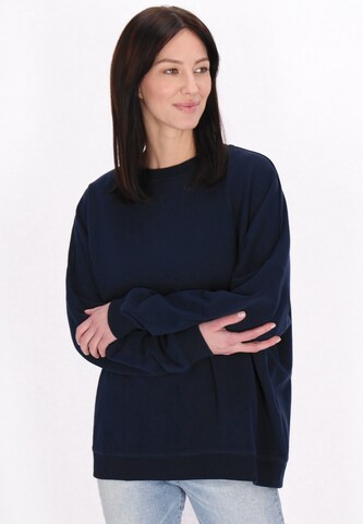 usha BLUE LABEL Sweatshirt in Blauw: voorkant