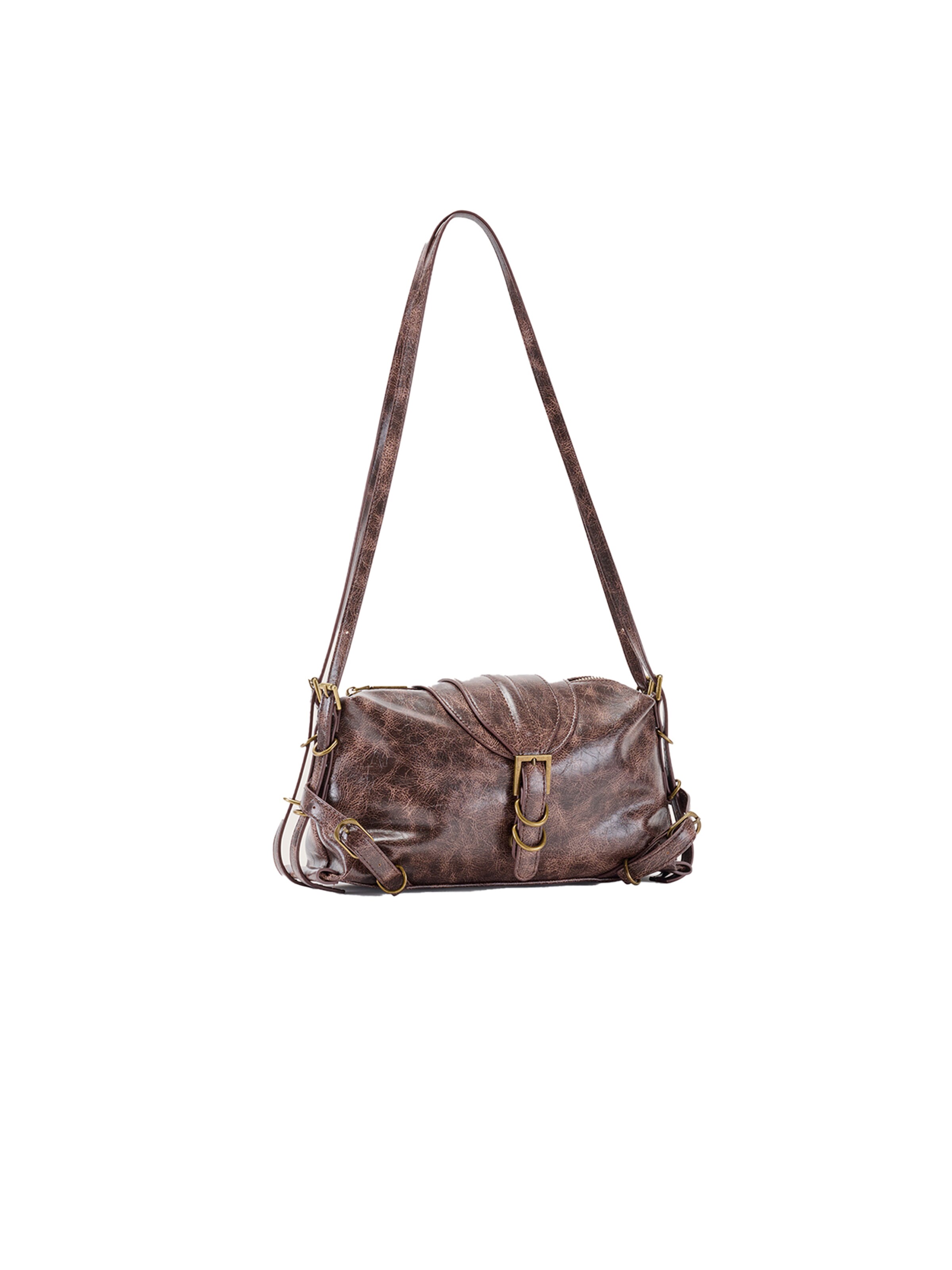 Camomilla Italia Shoulder Bag in Brown: front
