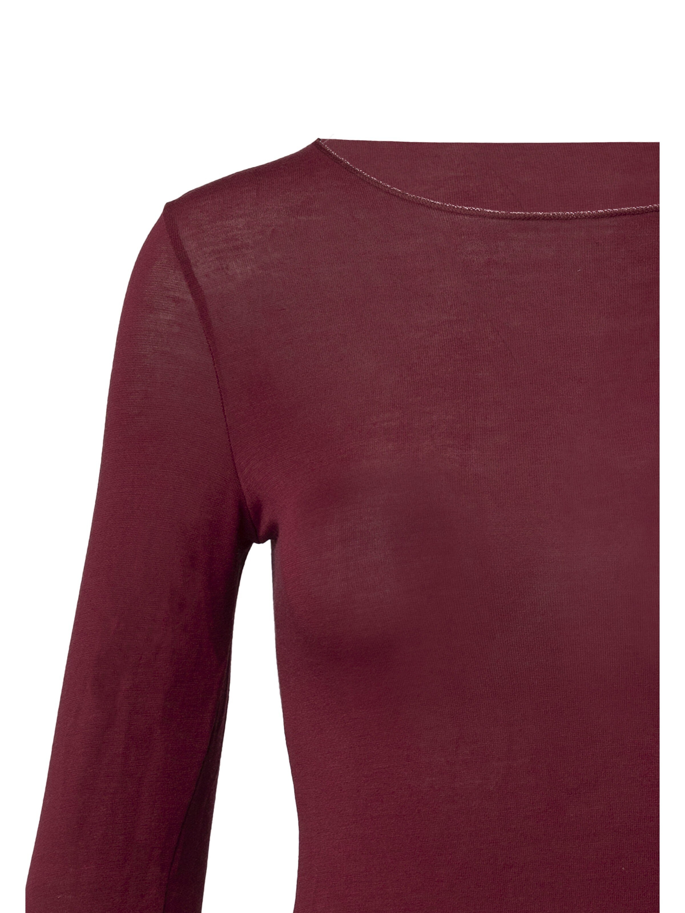 Ciocca - Camiseta térmica 'Cashmere undershirt barchetta' en rojo