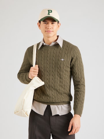 Pullover di GANT in verde: frontale