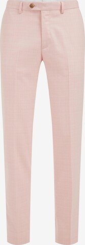 WE Fashion Slimfit Bukser med fals i pink: forside