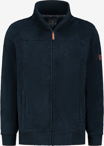 MGO Fleece jacket 'Charles' in Blue: front