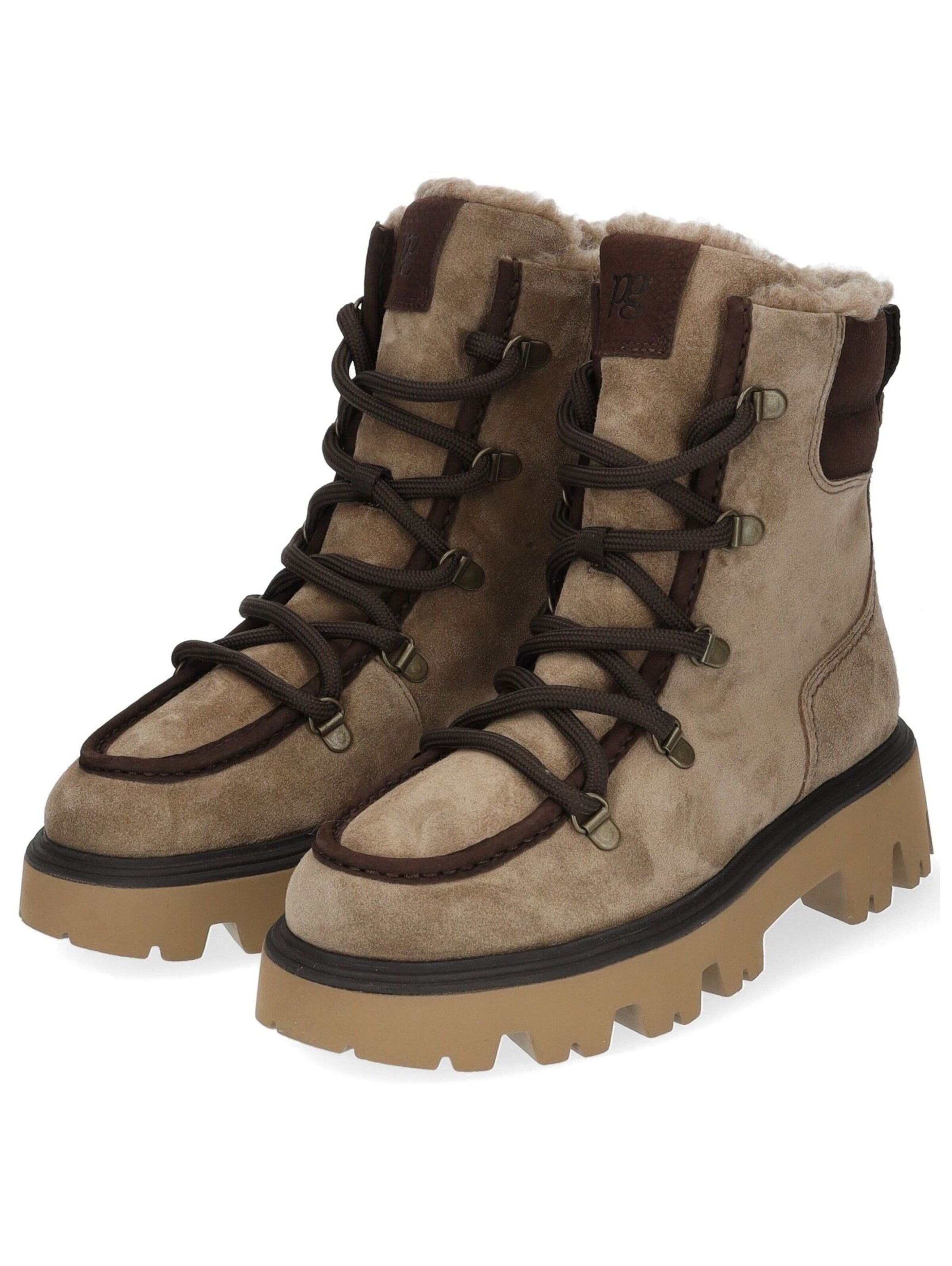 Paul Green Lace-up bootie in Beige