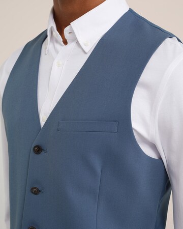 WE Fashion Slim fit Gilet in Blauw