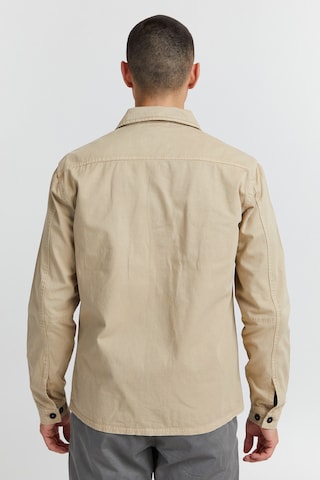 11 Project Regular Fit Langarmhemd 'Johann' in Beige