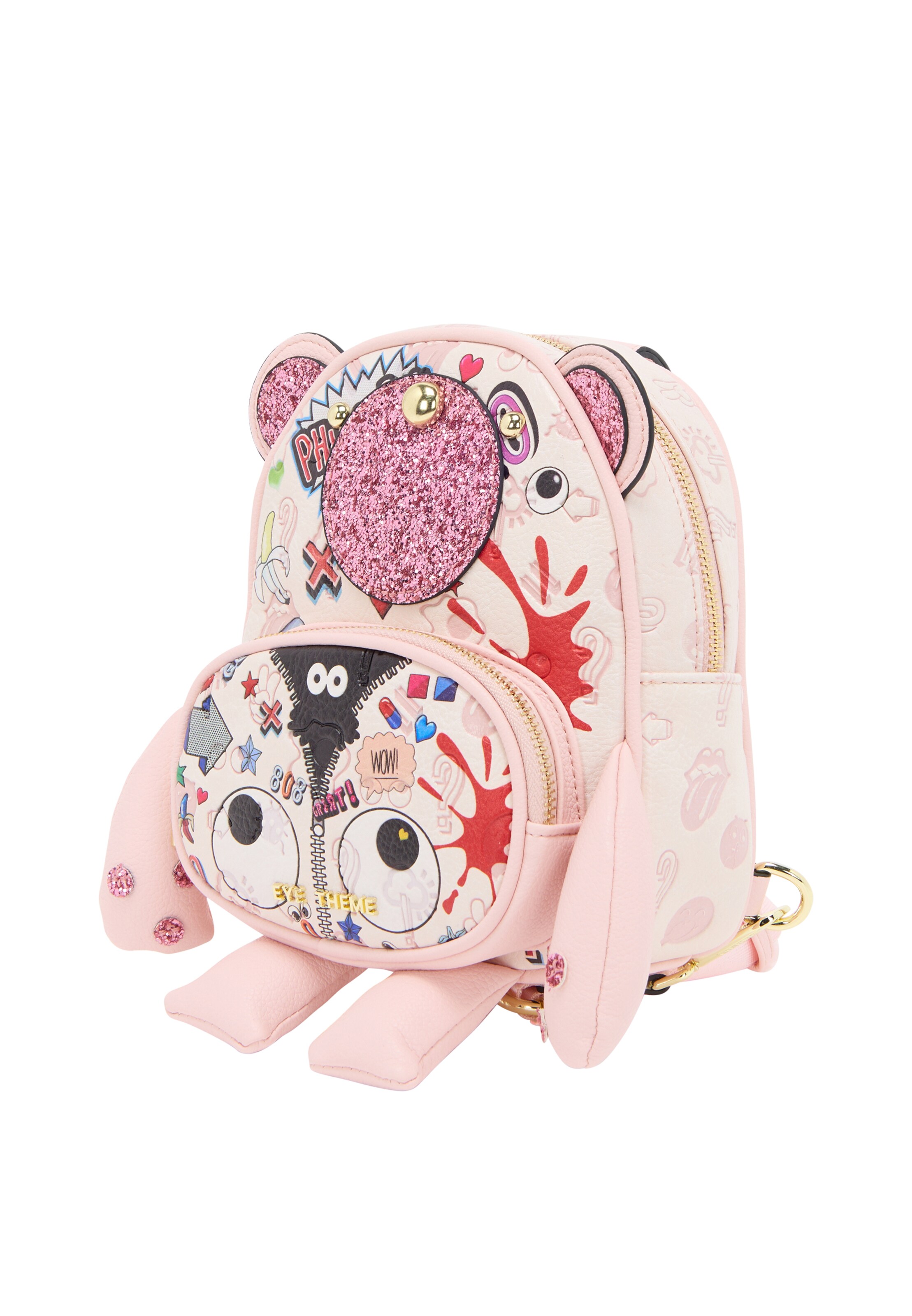 MYMO Seljakott 'Pop Eyetheme', värv roosa