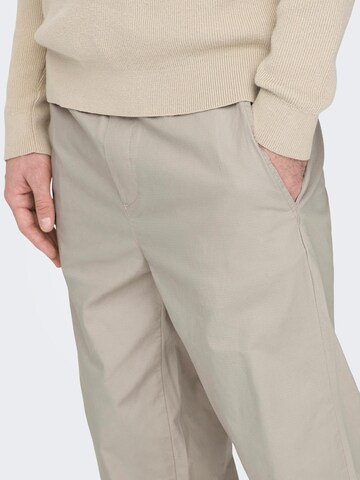 Loosefit Pantaloni 'Sinus' di Only & Sons in grigio