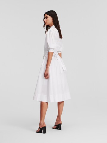 Karl Lagerfeld Košilové šaty – bílá