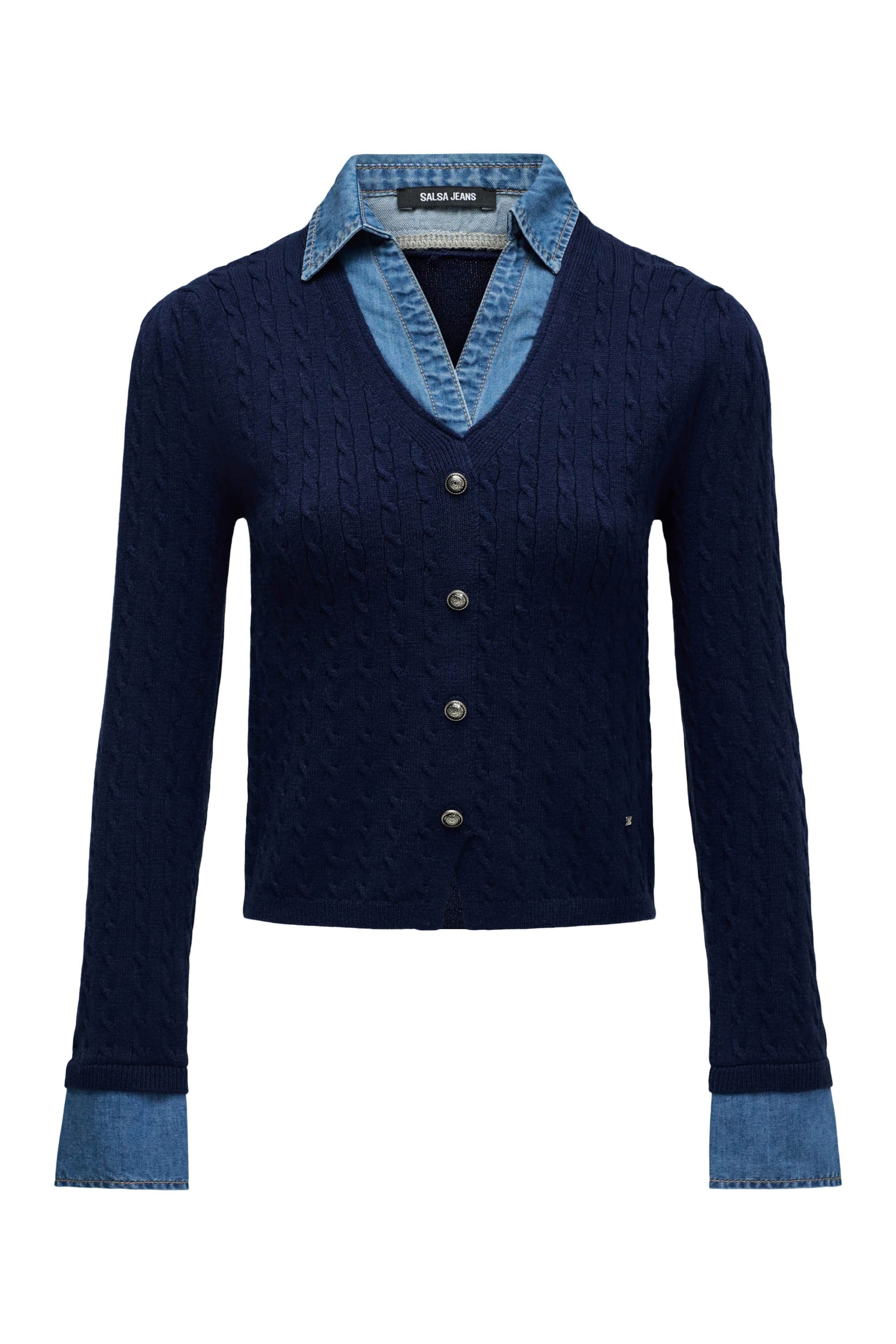 Salsa Jeans Sweater in Blue: front