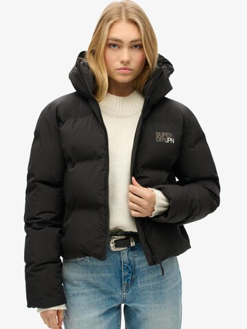 Veste d’hiver Superdry en noir : devant