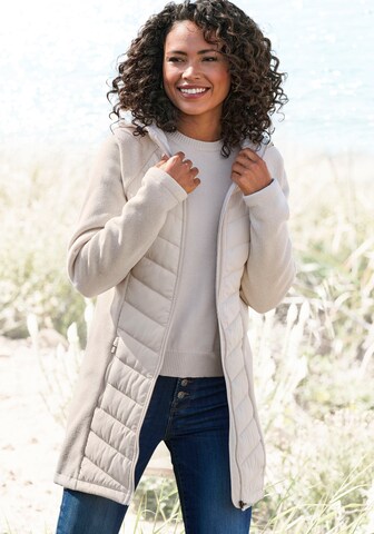 VIVANCE Between-Seasons Coat in Beige: front