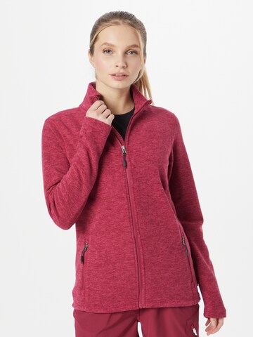 KILLTEC Athletic Fleece Jacket in Pink: front