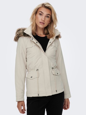ONLY Winter Parka in Beige: front