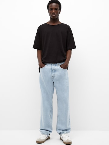 Pull&Bear Loosefit Jeans i blå