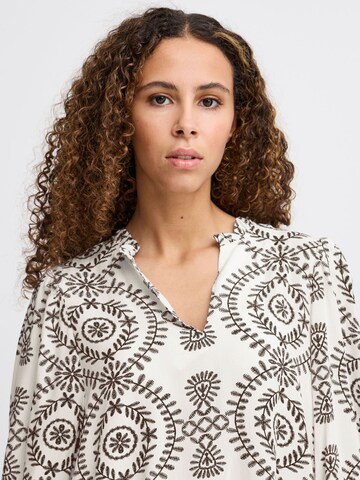 Camicia da donna 'MENEKA' di ICHI in bianco