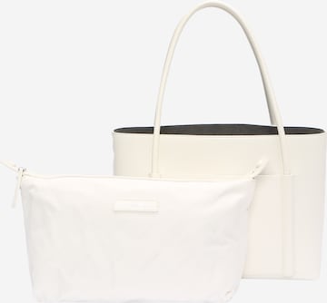 Cabas Calvin Klein en blanc : devant