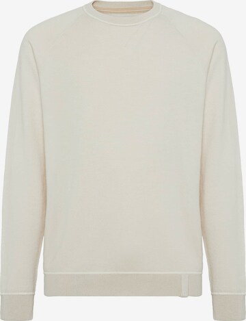 Sweat-shirt Boggi Milano en beige : devant