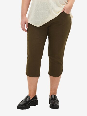 Regular Pantalon 'Cato' Zizzi en vert : devant