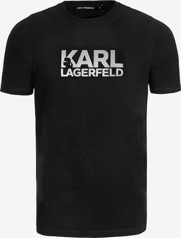 T-Shirt Karl Lagerfeld en noir : devant