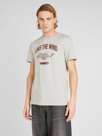 T-Shirt UNITED COLORS OF BENETTON en gris : devant