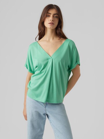 VERO MODA Shirt 'FLIA' in Green: front