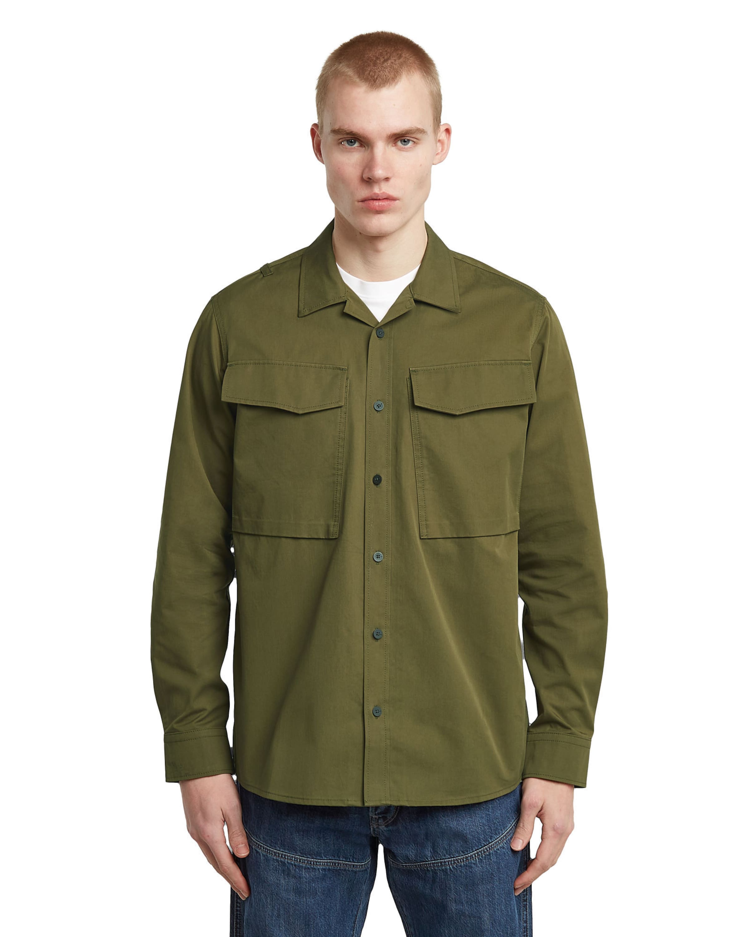 G-STAR Regular fit Button Up Shirt in Green