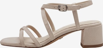 Sandales Tamaris en beige : devant