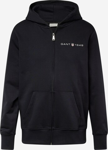 GANT Sweatjacke in Schwarz: predná strana