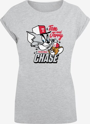 ABSOLUTE CULT Shirt 'Tom And Jerry - Chase' in Grey: front