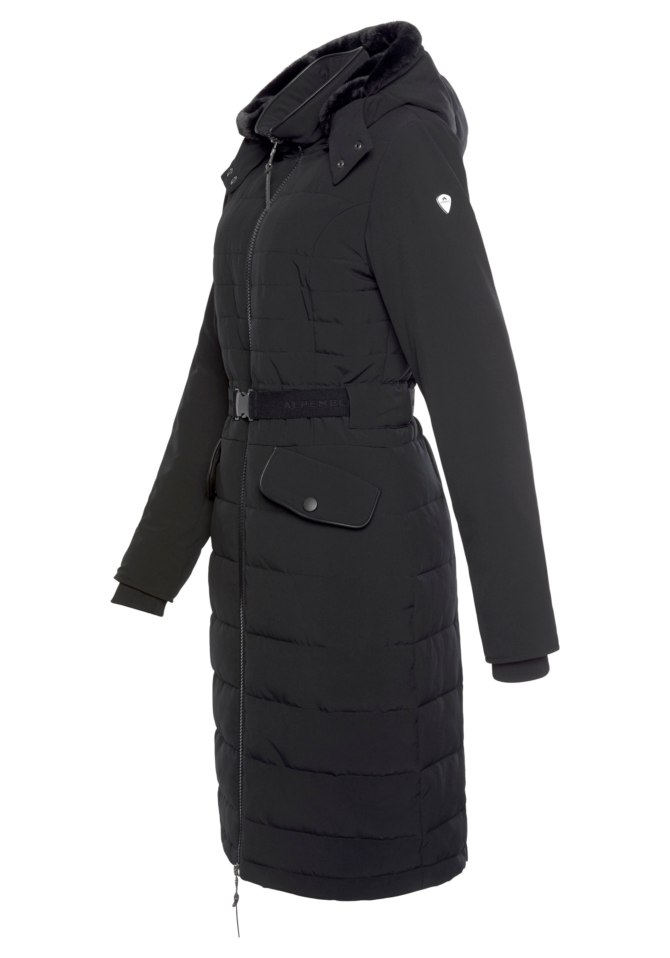 ALPENBLITZ Winter Coat in Black