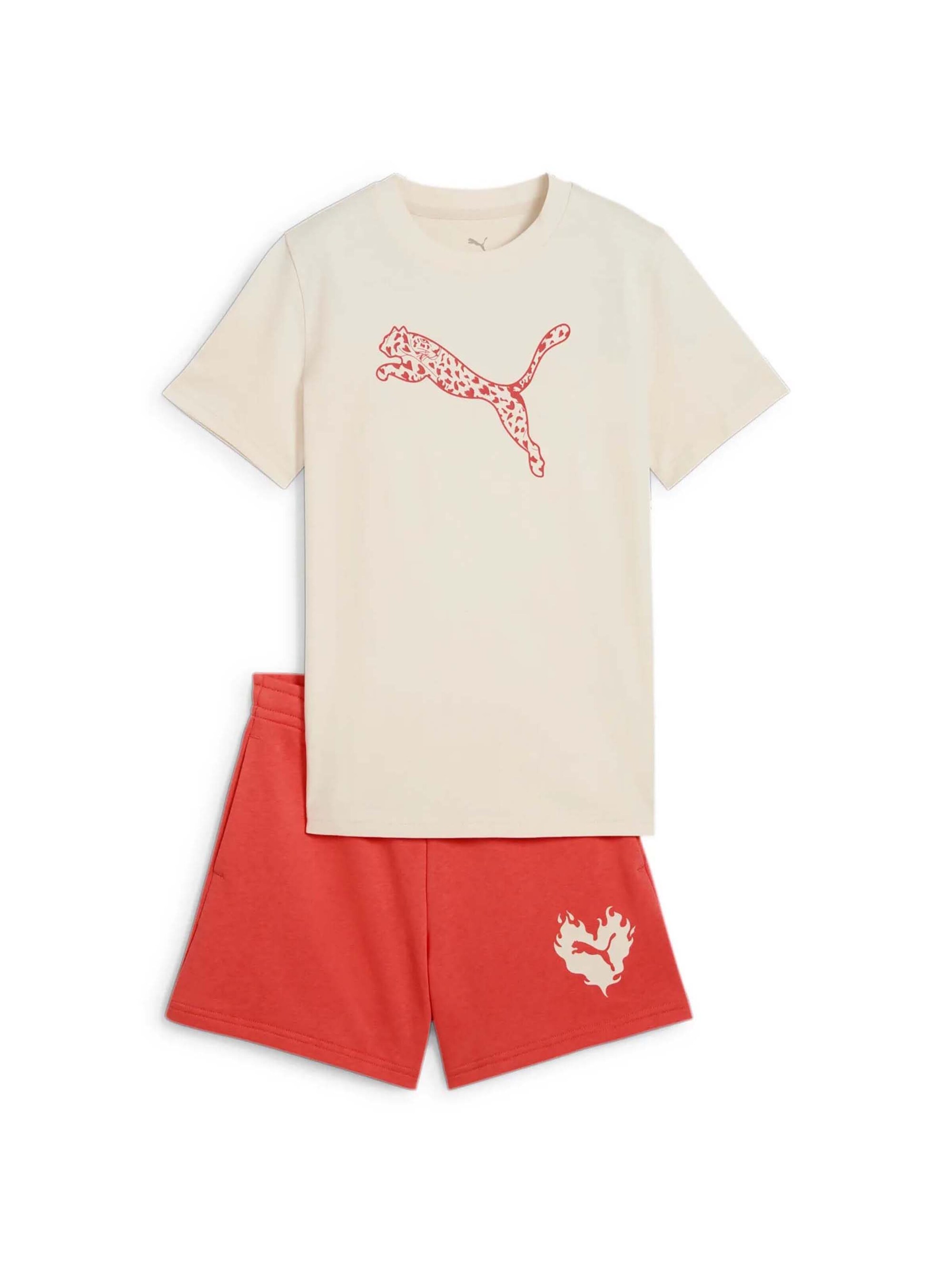 PUMA Set 'Flaming Love' in Beige: voorkant